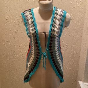 Boho crochet vest